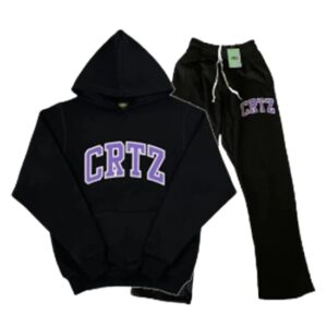 Corteiz Dropout Tracksuit Black-Purple